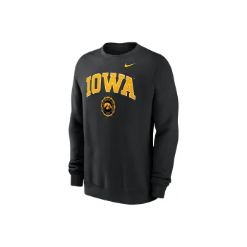 Nike Iowa Hawkeyes Arched Seal Men's Nike College Pullover Crew