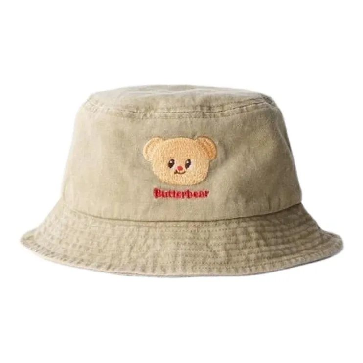 ZARA Cotton Bucket Hats Kids' Khaki-0