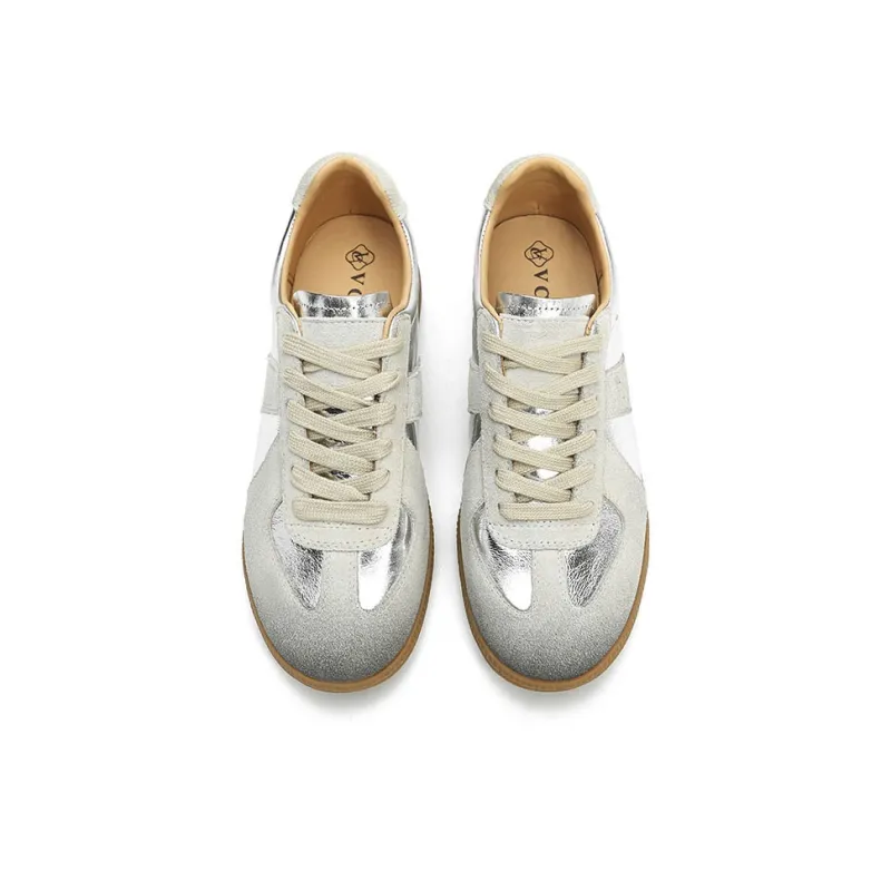 VCA Skateboard Shoes Women's Low Top Silver-3