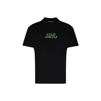 PALM ANGELS Hue Gothic Logo T shirt