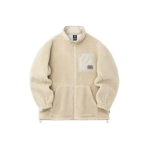 Anta FW22 Lifestyle Collection Jacket Unisex Ecru