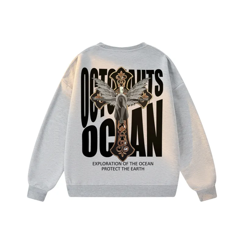 Small Columns Under The Sea Sweatshirt Unisex-16
