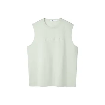 HLA Tank Tops Men's Light Green Pattern 08