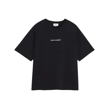 Maison Kitsune Line Handwriting Oversized T Shirt
