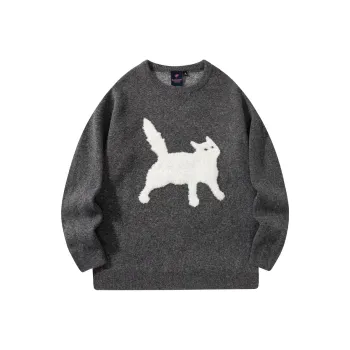 Suamoment Autumn Vintage Casual Couple Loose Fit Knitwear Unisex