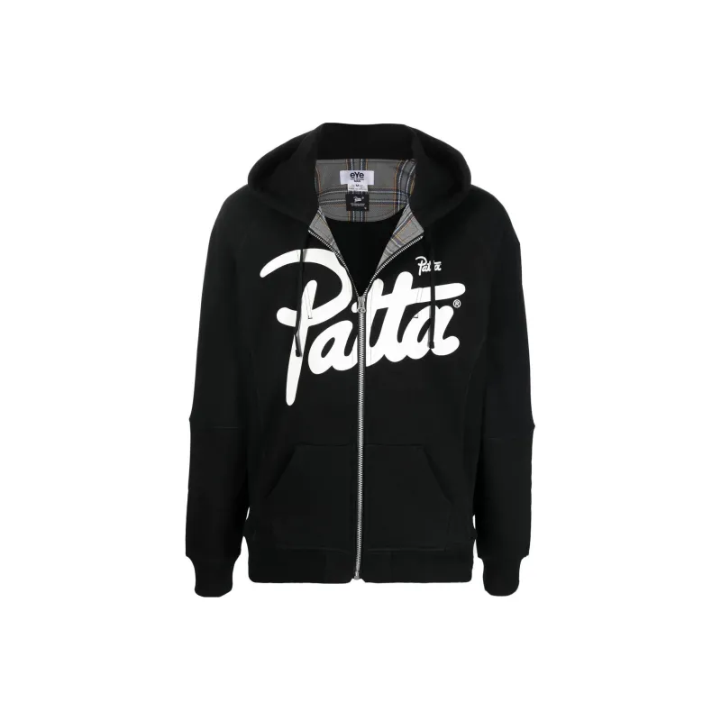 JUNYA WATANABE Logo Printed Zip Up Hoodie-0