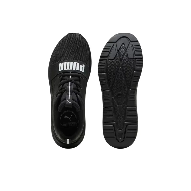 PUMA SOFTRIDE Wired 2 Anti Slip Wear Resistant Low Top Casual Shoes Unisex Black-3