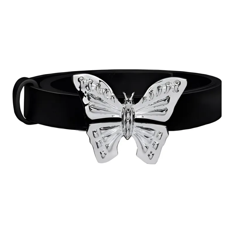 DIOR Butterfly Clasp Ring Women's Black Width: 2CM-0