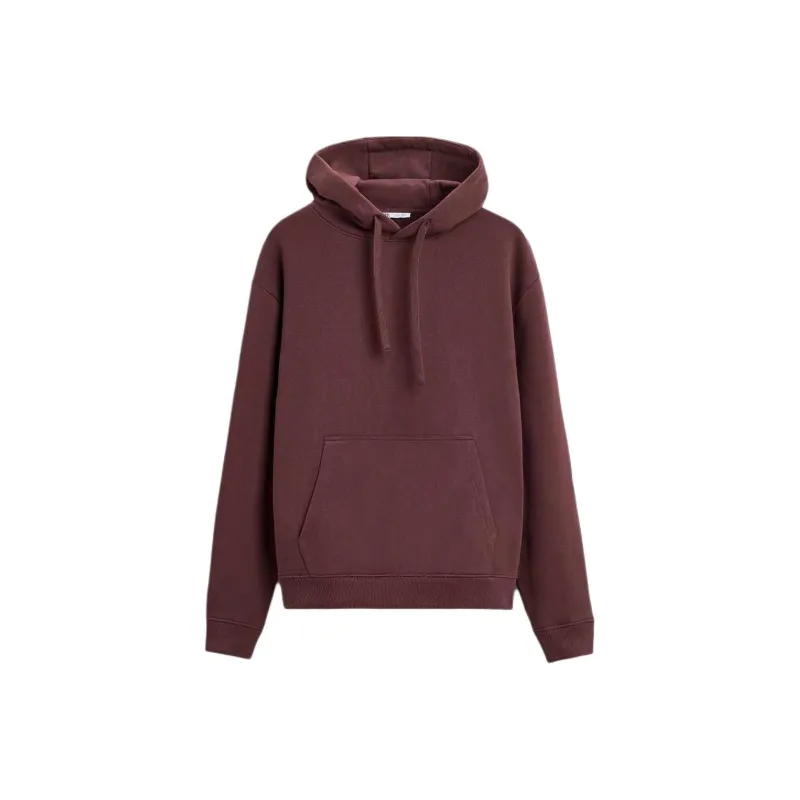 ZARA Sweatshirts Men Dark Red-0