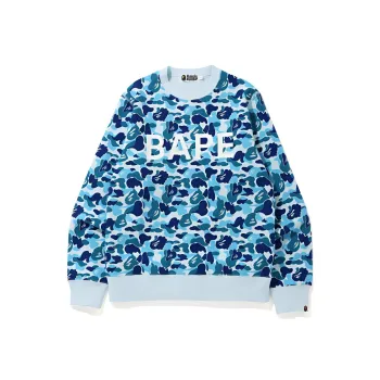 A BATHING APE Abc Camo College Wide Crewneck