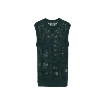 Yohji Yamamoto Tank Tops Unisex Dark Green