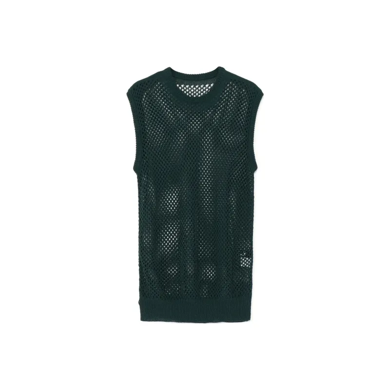 Yohji Yamamoto Tank Tops Unisex Dark Green-0