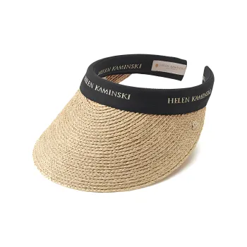 Helen Kaminski Raffia Logo Visor