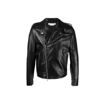OFF-WHITE Diag Tab Biker Jacket