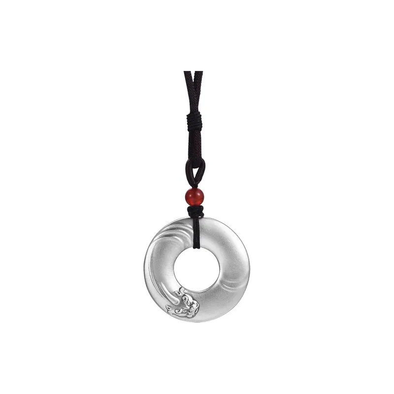 LIUXIN 999 Fine Silver Pendants Unisex-0