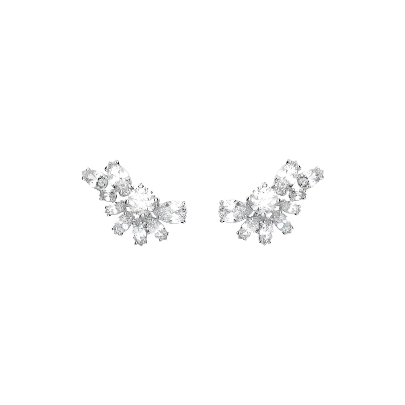 Swarovski Rhodium-Plated Earrings Women's White-3