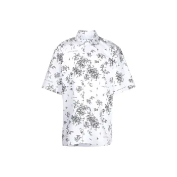 Off Paperclip print Cotton Shirt