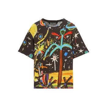 PALM ANGELS Graphic print Crewneck T shirt