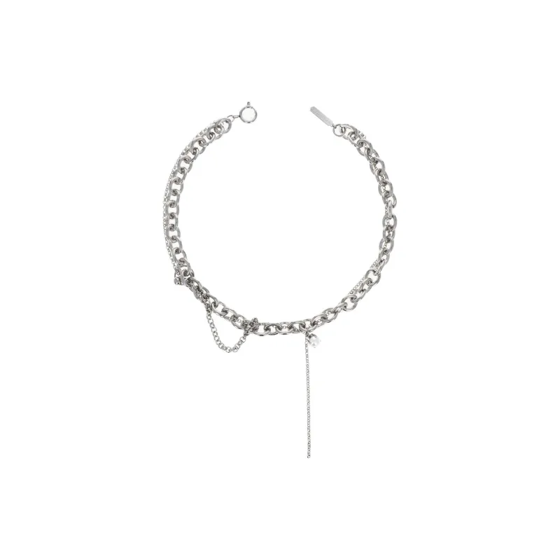 JUSTINE CLENQUET Brass Necklaces Unisex Silver-1