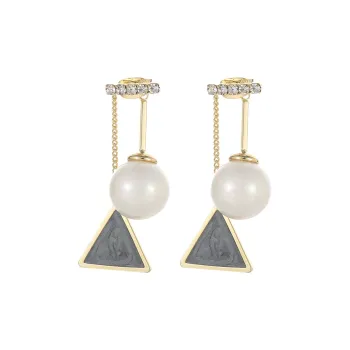 WAW Faux Pearl Earrings Women's