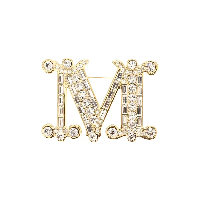 MaxMara Embellished Logo Engraved Brooch-0