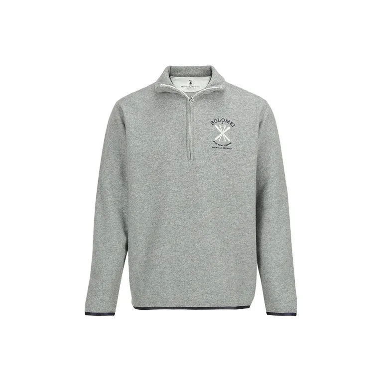 Brunello Cucinelli Embroidered Roll-neck Sweatshirt-0