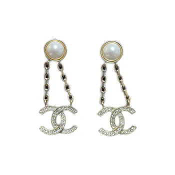 CHANEL Earrings Women's Gold