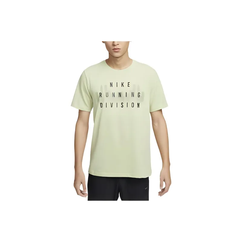 Nike Dri FIT Running Division T Shirt Men's Olive-0