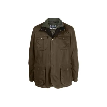 BARBOUR Ogston High Neck Waxed Jacket