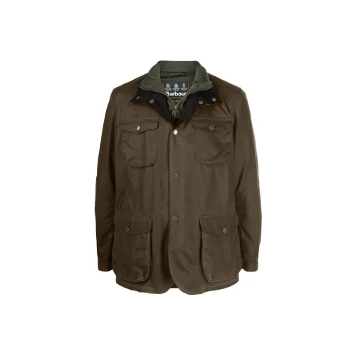 BARBOUR Ogston High Neck Waxed Jacket