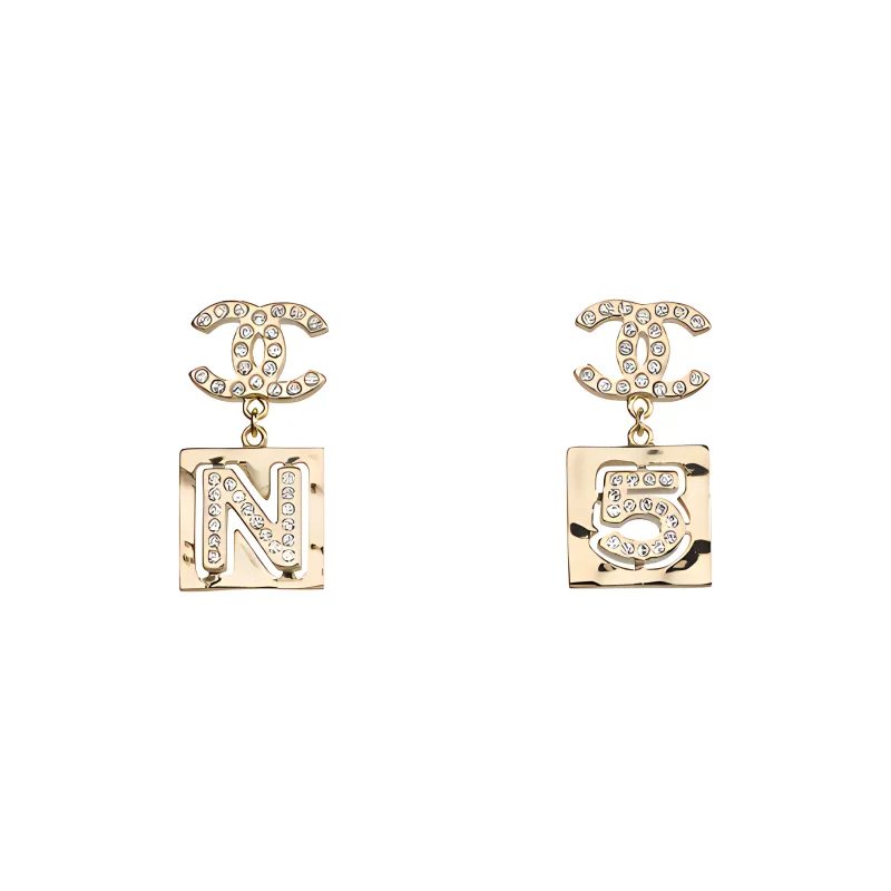 CHANEL Earrings Women's Gold-0