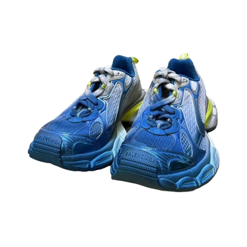 Balenciaga 3XL Low Top Chunky Sneakers Men's White Blue Gradient-2