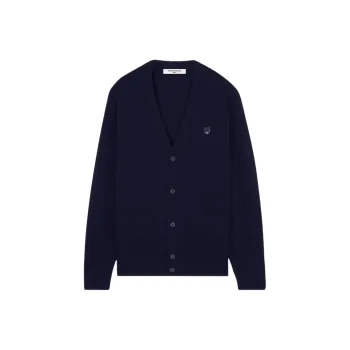 Maison Kitsune Bold Fox Head Patch Knit Cardigan