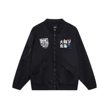 LiNing x Disney Sports Fashion Collection Jackets Coats Unisex Black