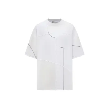 Feng Chen Wang Panelled Cotton T shirt