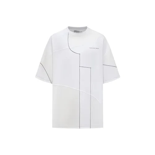 Feng Chen Wang Panelled Cotton T shirt