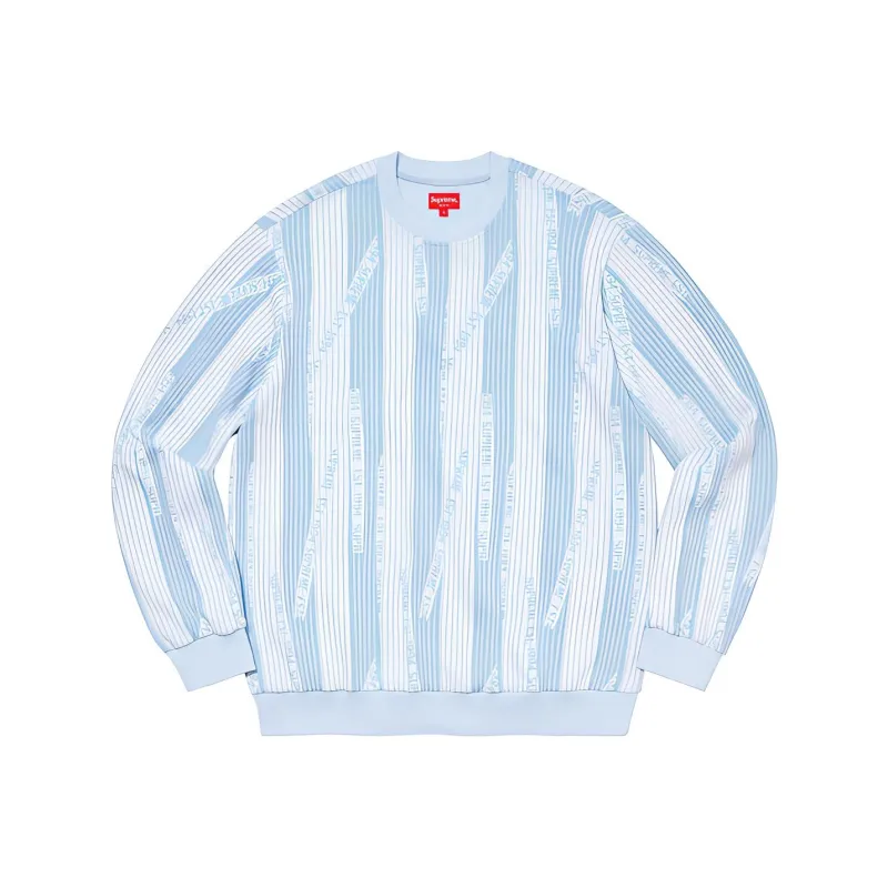 Supreme Textured Stripe Crewneck-2