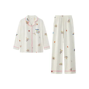 Gongdie x Disney Pajama Set Women's Light Blue
