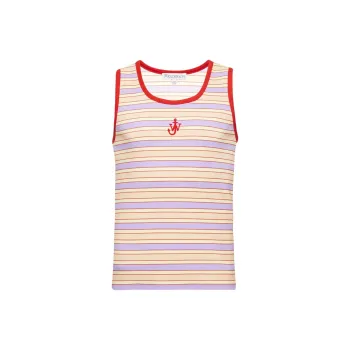 JW Anderson Contrast Trim Striped Vest