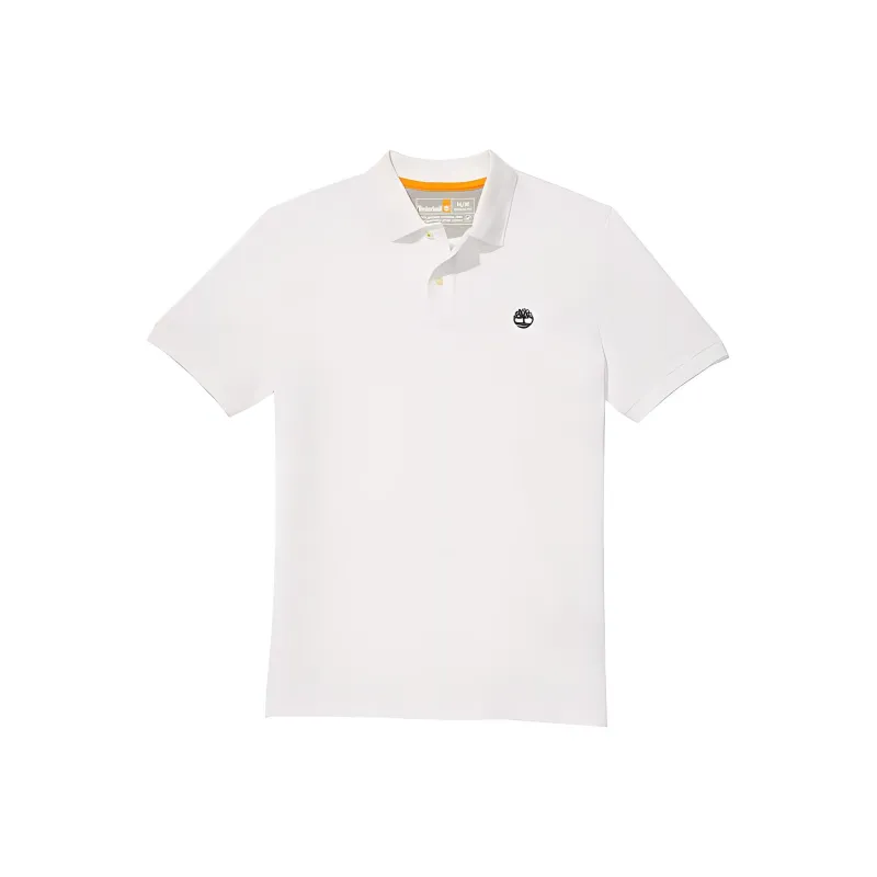 Timberland MILLERS RIVER PIQUE Polo Shirt Men's White-0