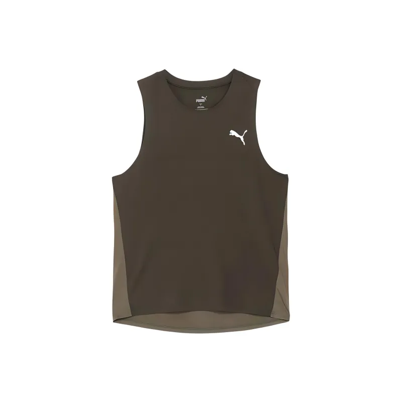 PUMA Tank Tops Men's Dark Olive-0