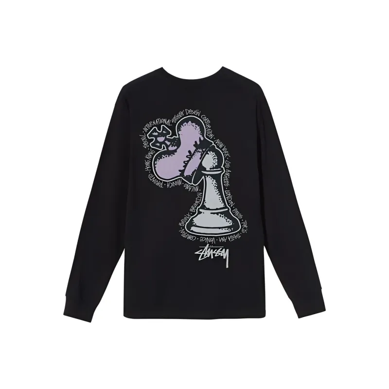 Stussy Hidden Pawn Long Sleeve Tee-0