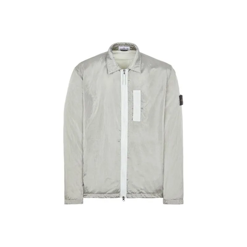 STONE ISLAND FW22 Jackets Coats Men's Pearl Gray-0