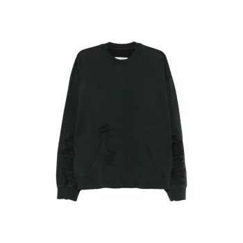 MM6 Maison Margiela Distressed Jersey Sweatshirt