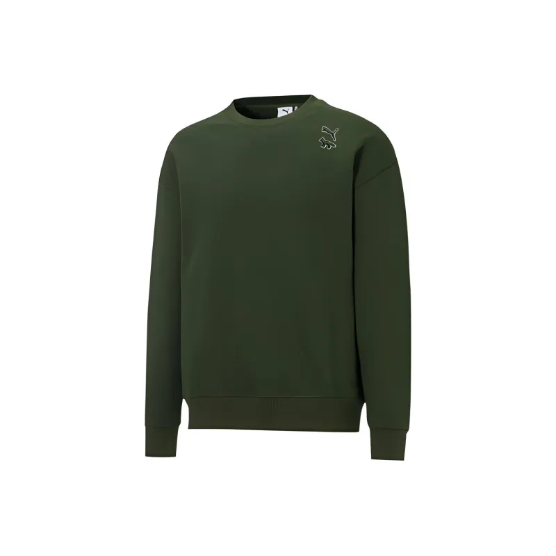 Maison Kitsune X PUMA Maison Kitsune Sweatshirts Unisex Green-0