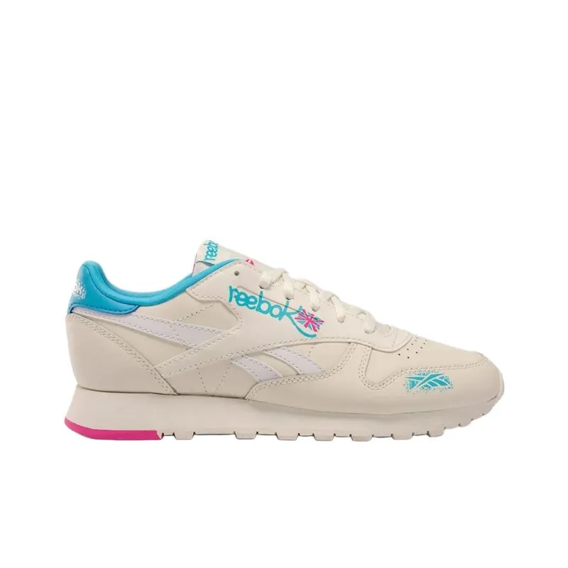 Reebok Classic Leather Anti Slip Wear Resistant Low Top Tennis Shoes Women's White-1