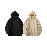 [2 Pcs Fleece-Lined]Black+Khaki