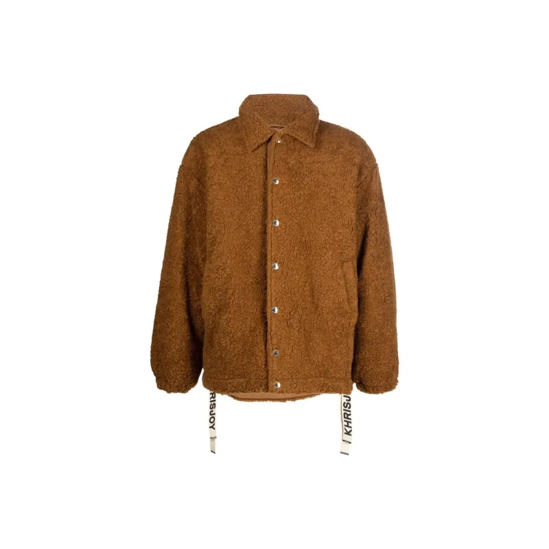KHRISJOY Jackets Men Brown-0