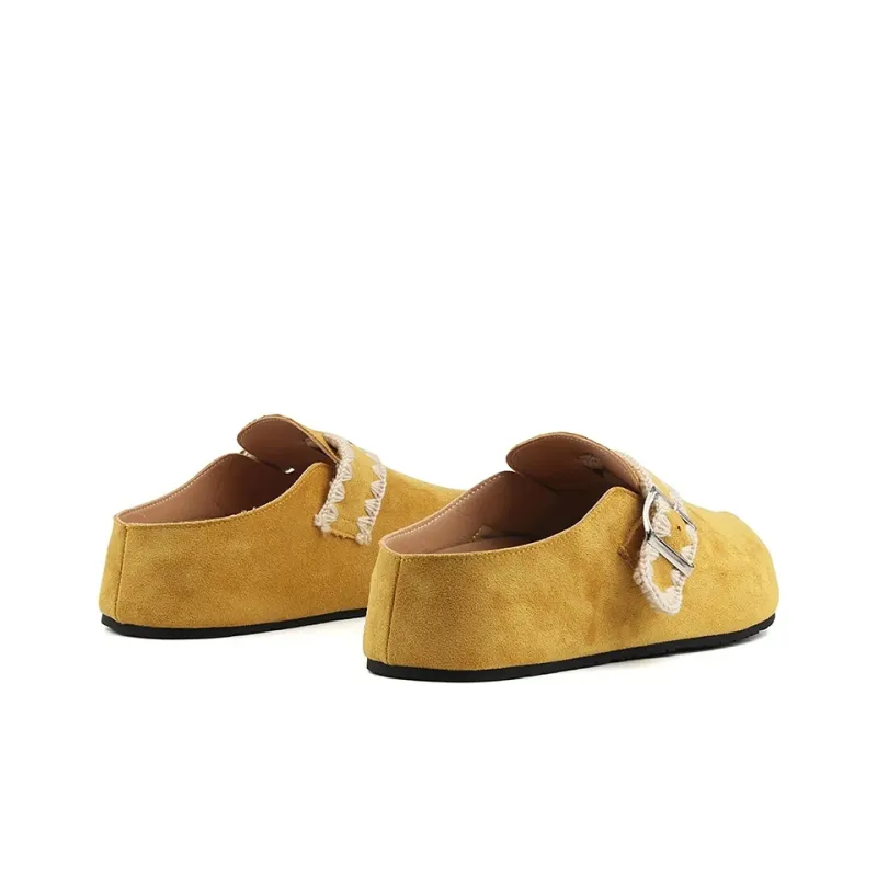 JINDUN Closed Toe Slippers Women's Lemon-2