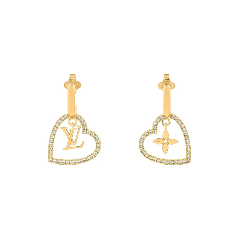LOUIS VUITTON My Lv Heart Earrings-1